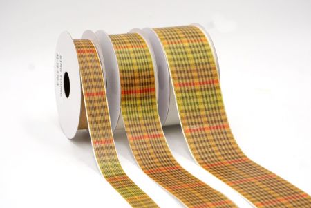 Senf und Orange Bezirkskaromusterband_AI